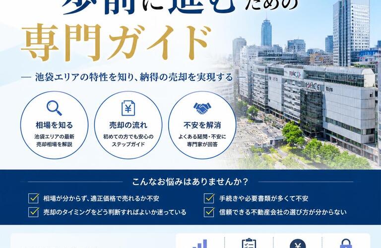 【宅地建物取引士事務所】池袋での不動産売却に関する不安を解消し、一歩前に進むための専門ガイド