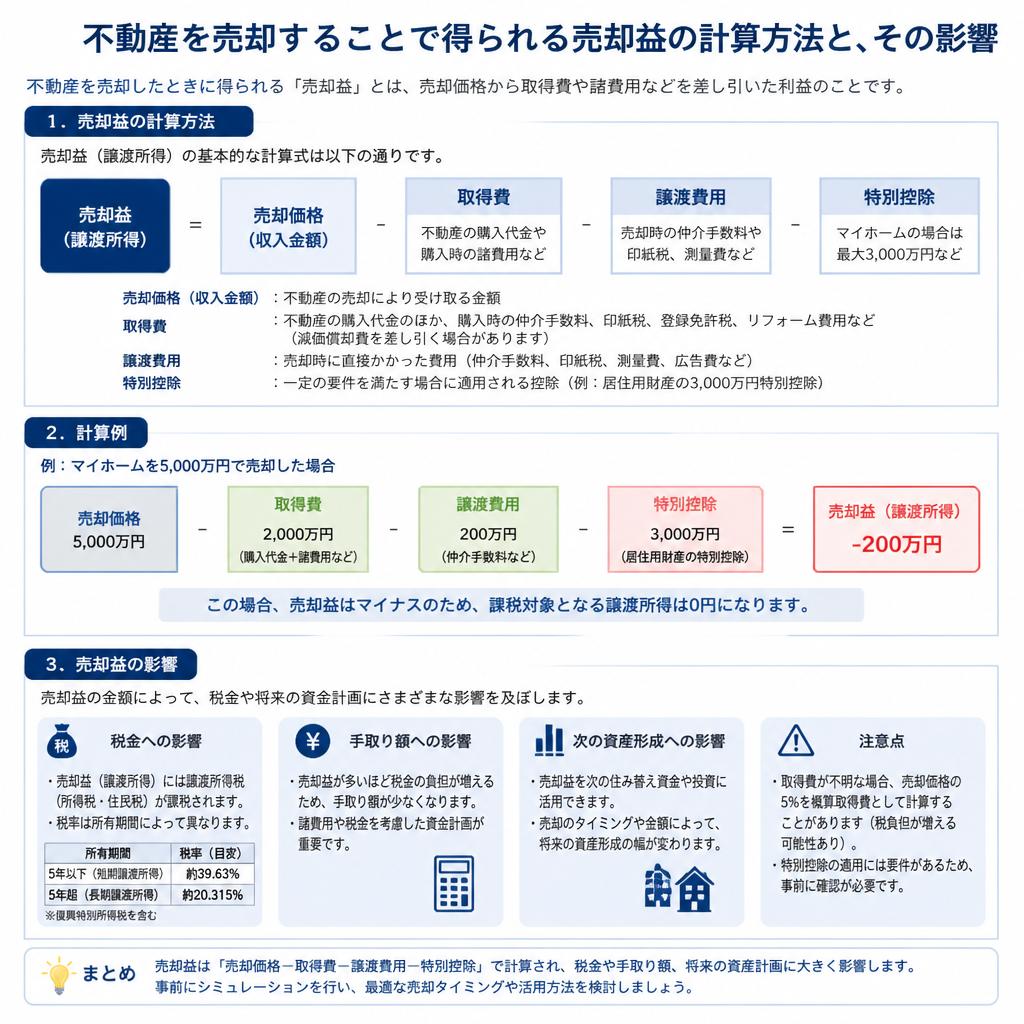 2. 売却益が生じる仕組みとは？