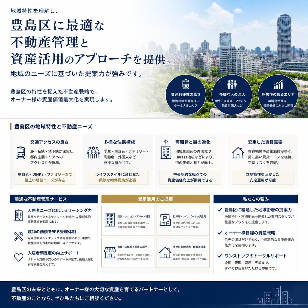 豊島区に特化したサービス