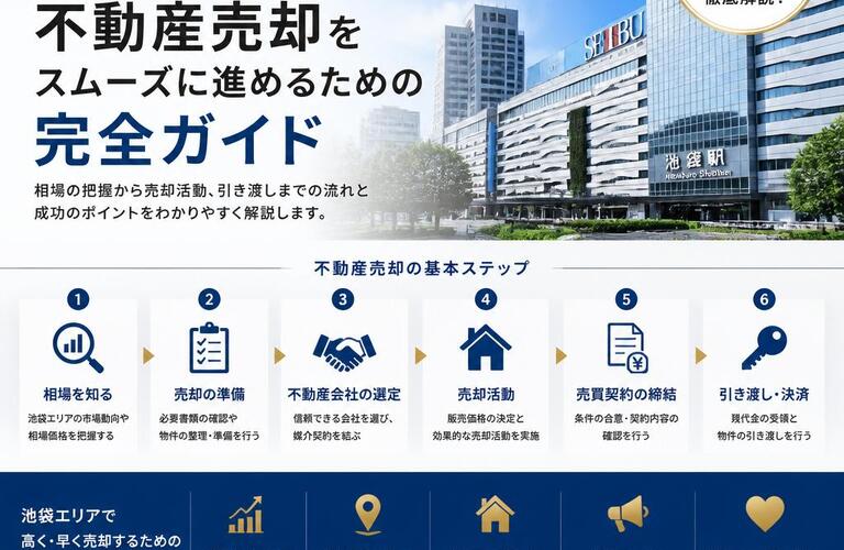 【宅地建物取引士事務所】池袋での不動産売却をスムーズに進めるための完全ガイド