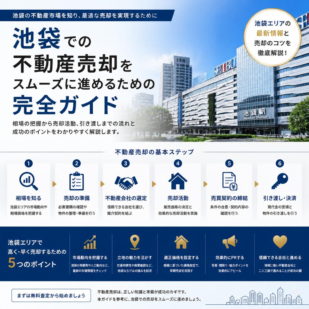 池袋での不動産売却をスムーズに進めるための完全ガイド
