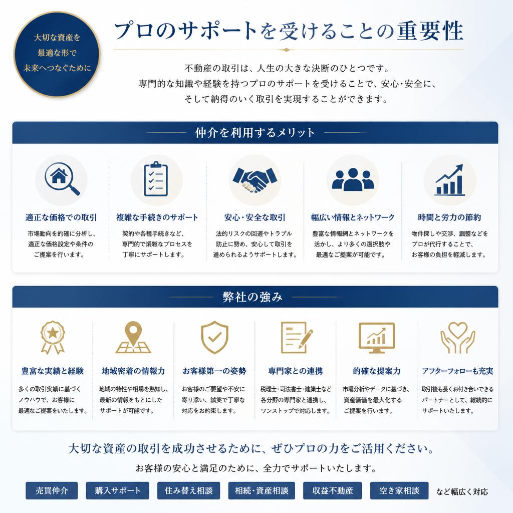 不動産仲介のメリット
