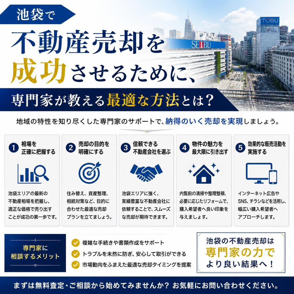 池袋で不動産売却を成功させるために、専門家が教える最適な方法とは？