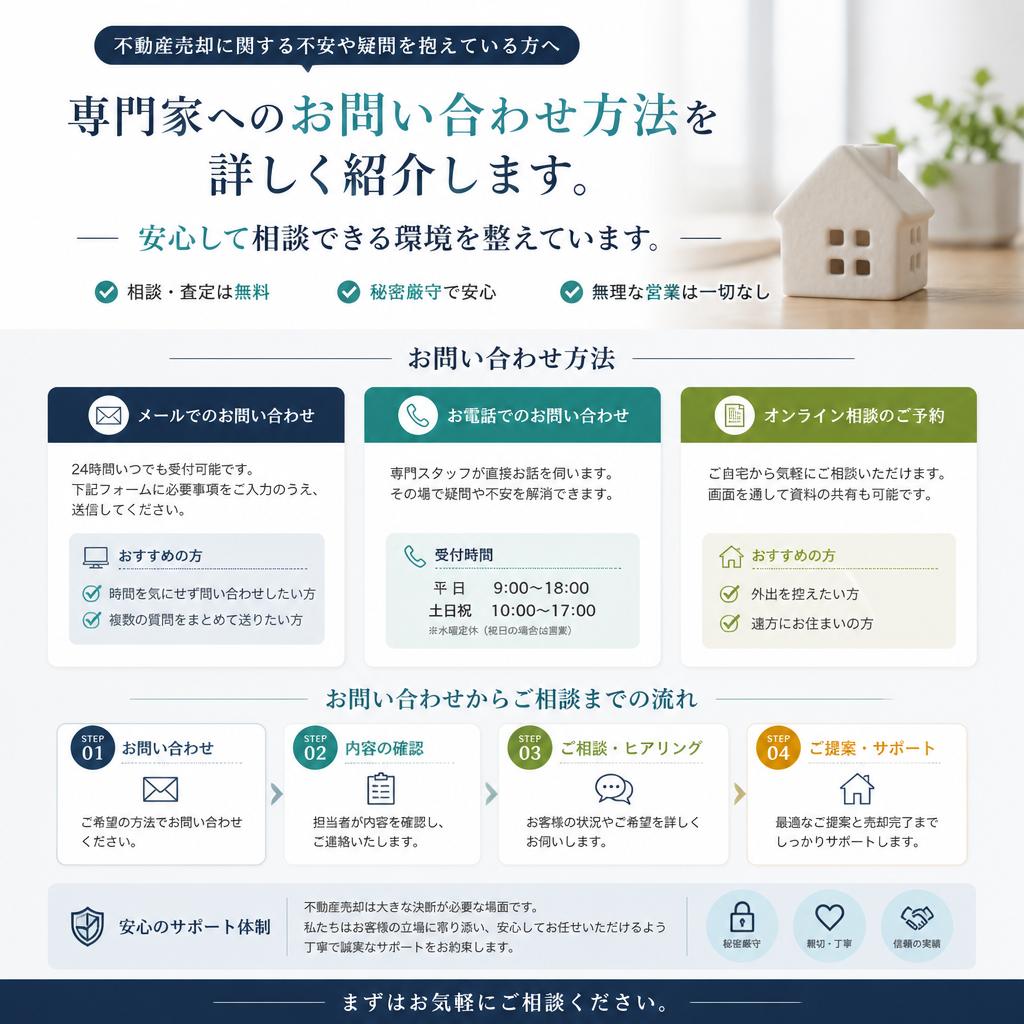 お問い合わせ - あなたの不安を解消します