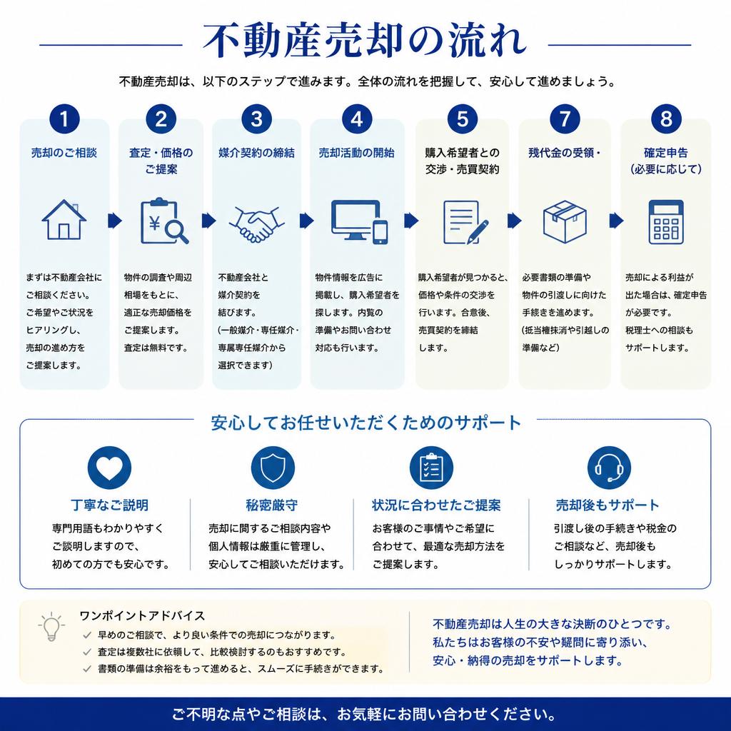 売却手続きの流れ