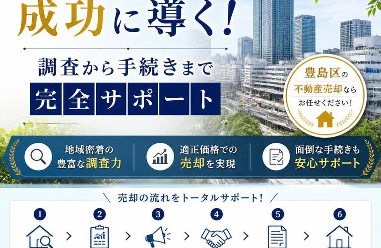 【宅地建物取引士事務所】豊島区の不動産売却を成功に導く！調査から手続きまで完全サポート