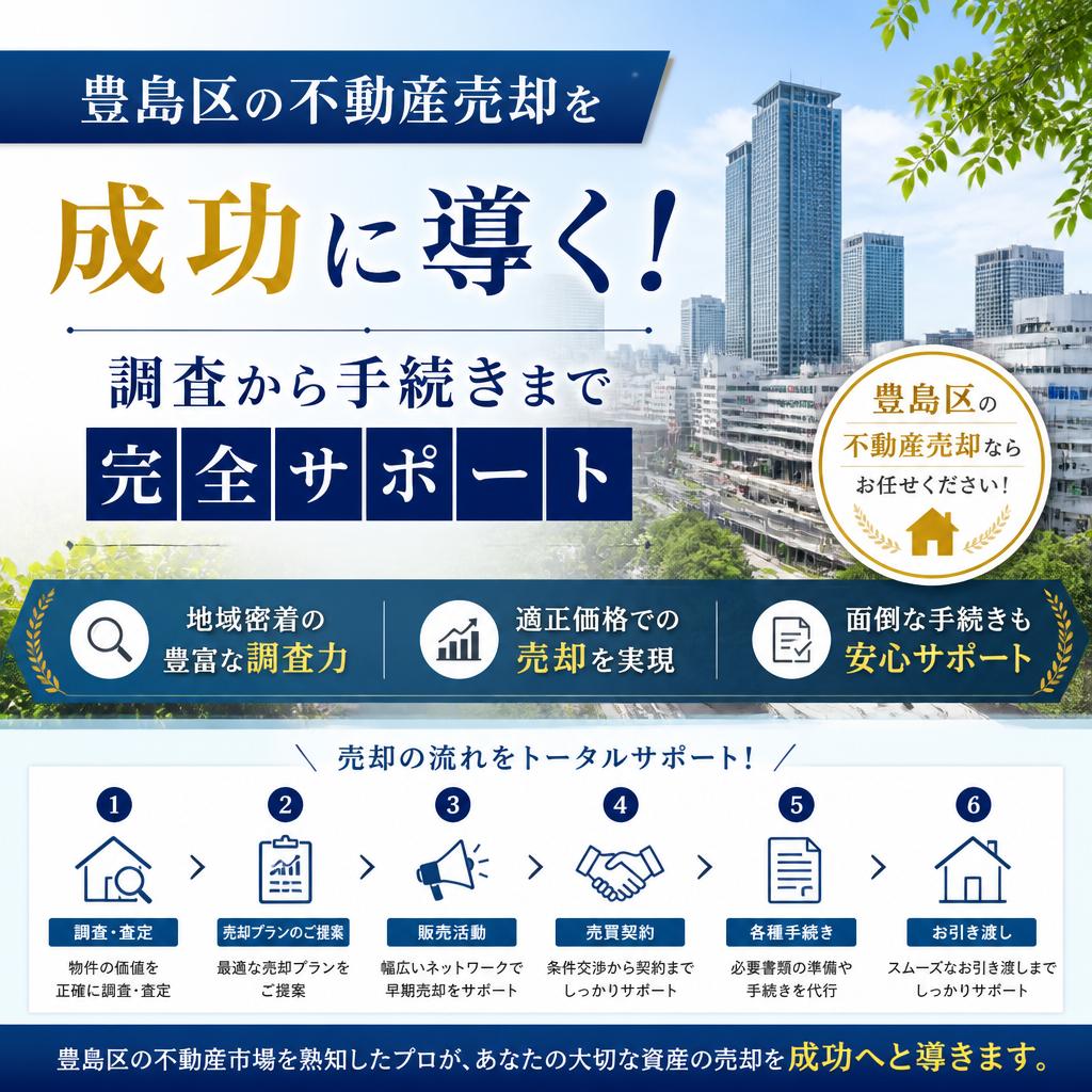 豊島区の不動産売却を成功に導く！調査から手続きまで完全サポート