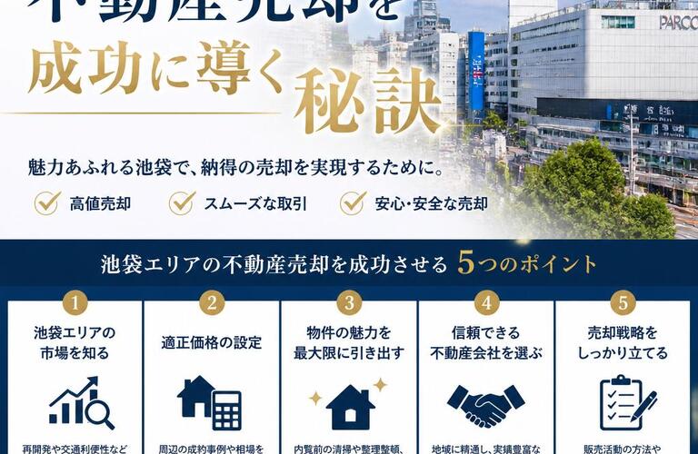 【宅地建物取引士事務所】池袋エリアでの不動産売却を成功に導く秘訣