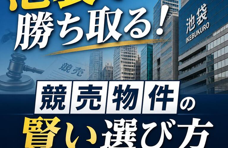 【宅地建物取引士事務所】池袋で勝ち取る！競売物件の賢い選び方