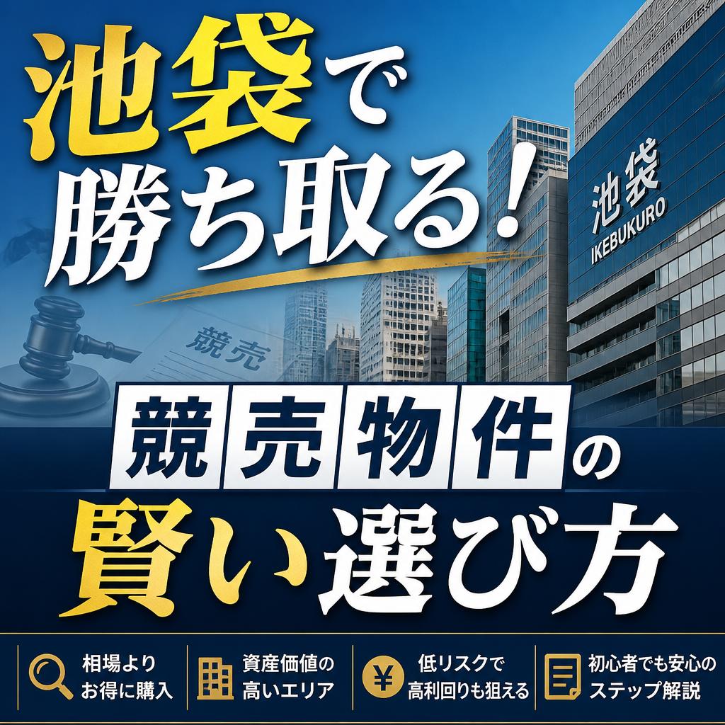 池袋で勝ち取る！競売物件の賢い選び方