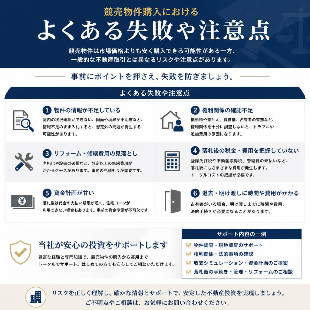 注意すべき落とし穴