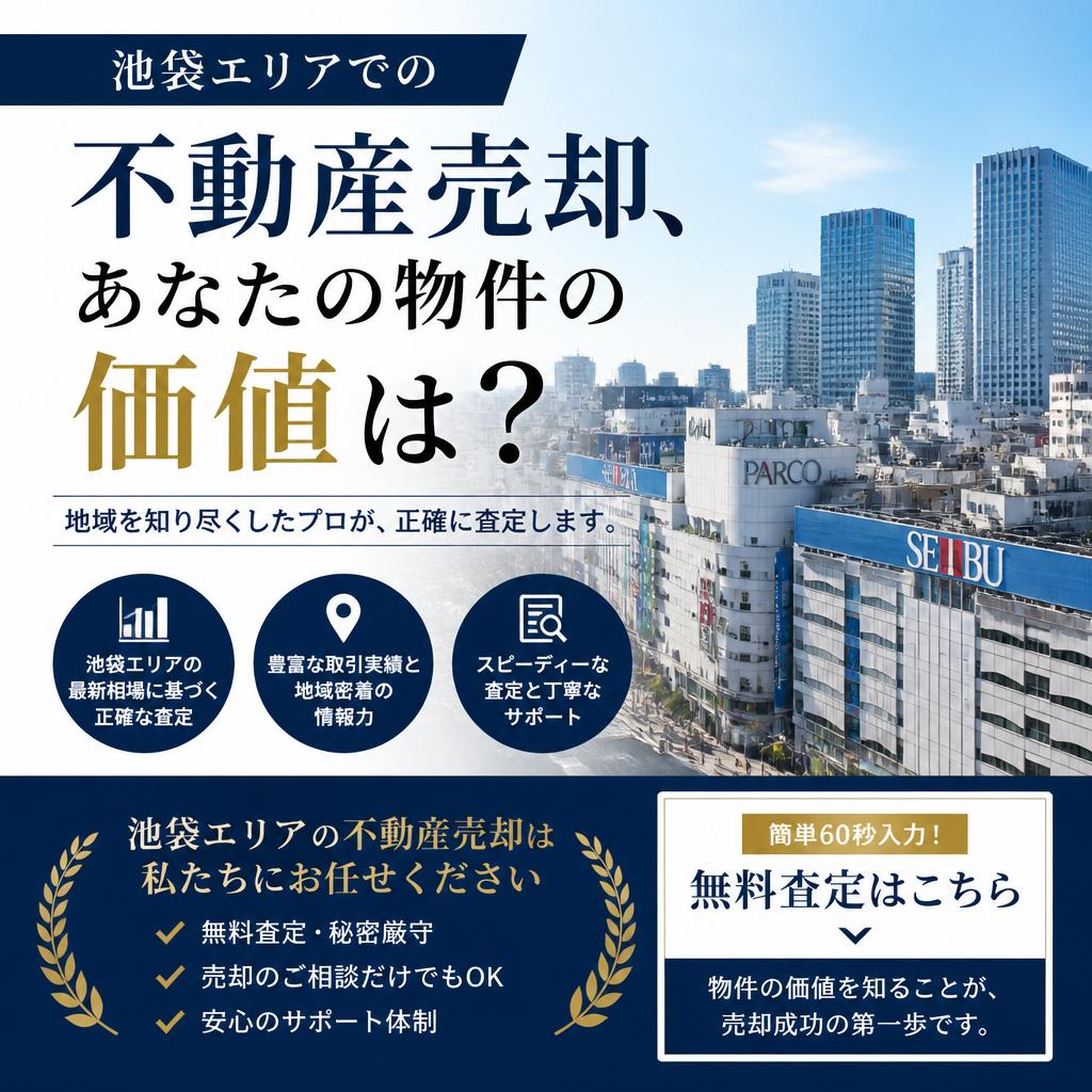 池袋エリアでの不動産売却、あなたの物件の価値は？