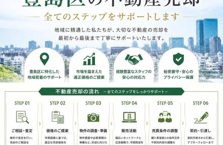 【宅地建物取引士事務所】安心して進める豊島区の不動産売却、全てのステップをサポートします