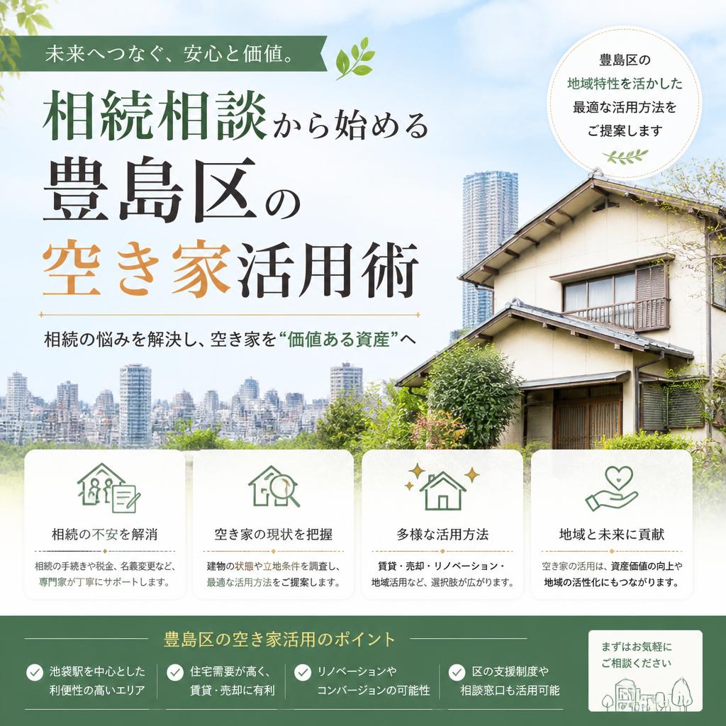 相続相談から始める豊島区の空き家活用術