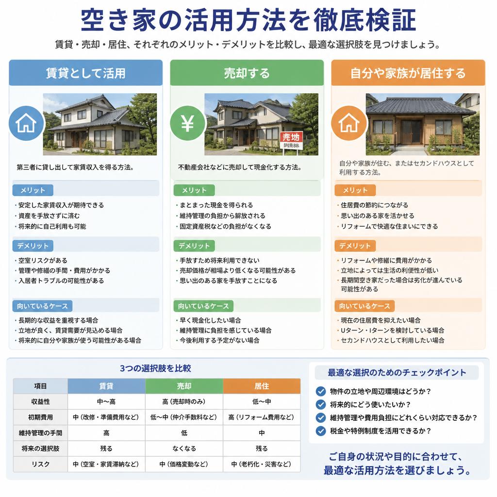 空き家活用の選択肢