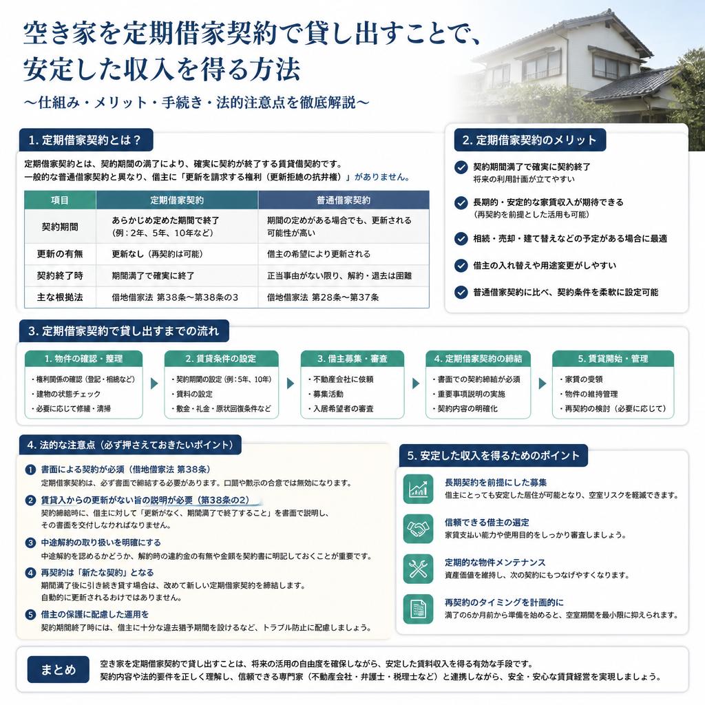 定期借家契約のメリット