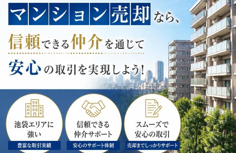 【宅地建物取引士事務所】池袋のマンション売却なら、信頼できる仲介を通じて安心の取引を実現しよう！