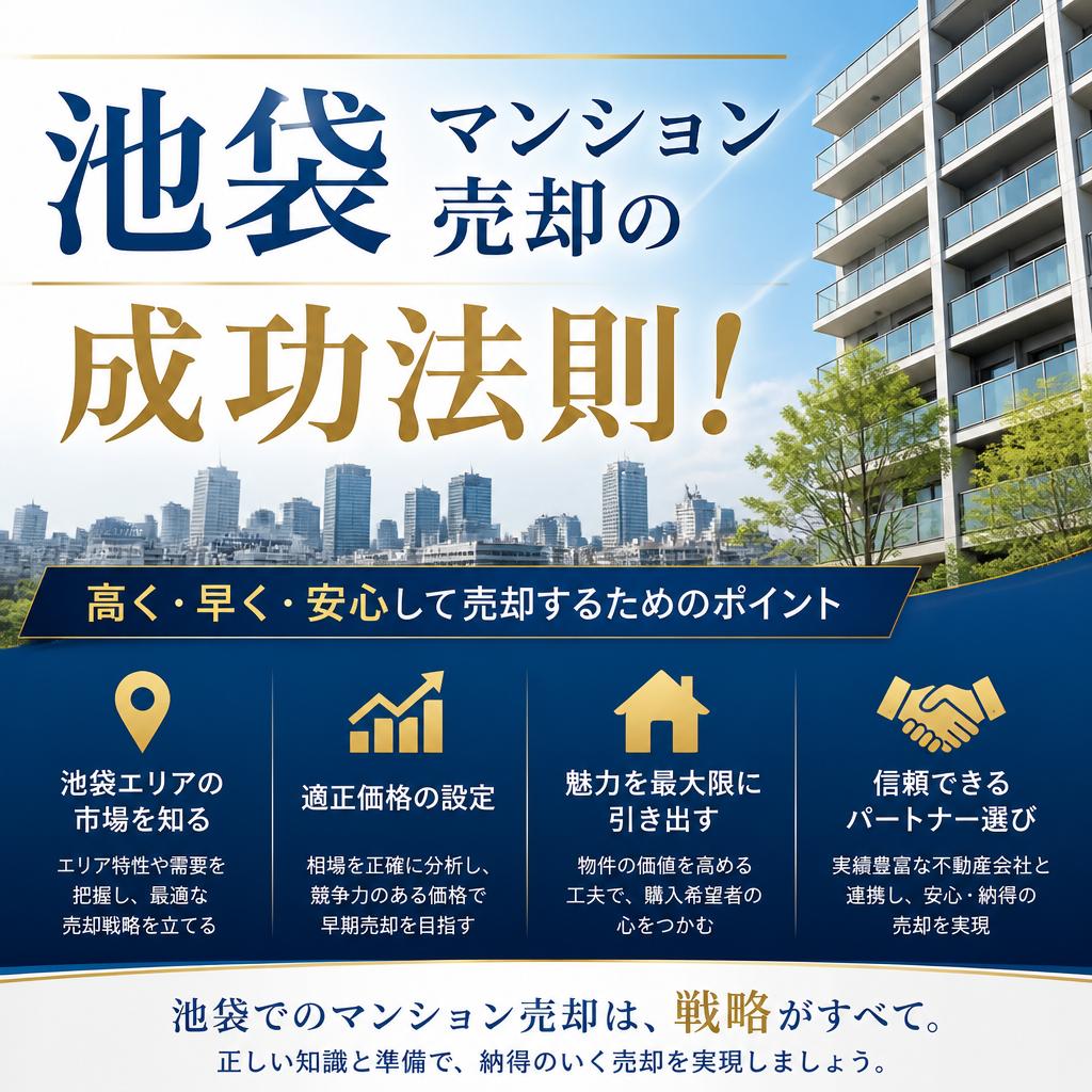 池袋マンション売却の成功法則！