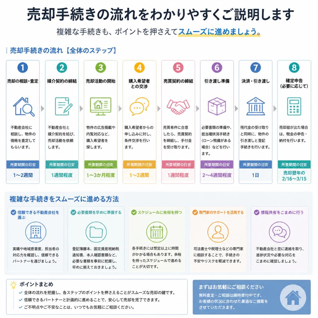 シンプルな売却手続き