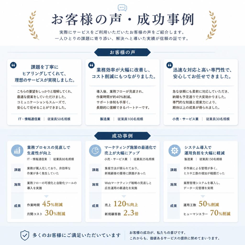 お客様の声