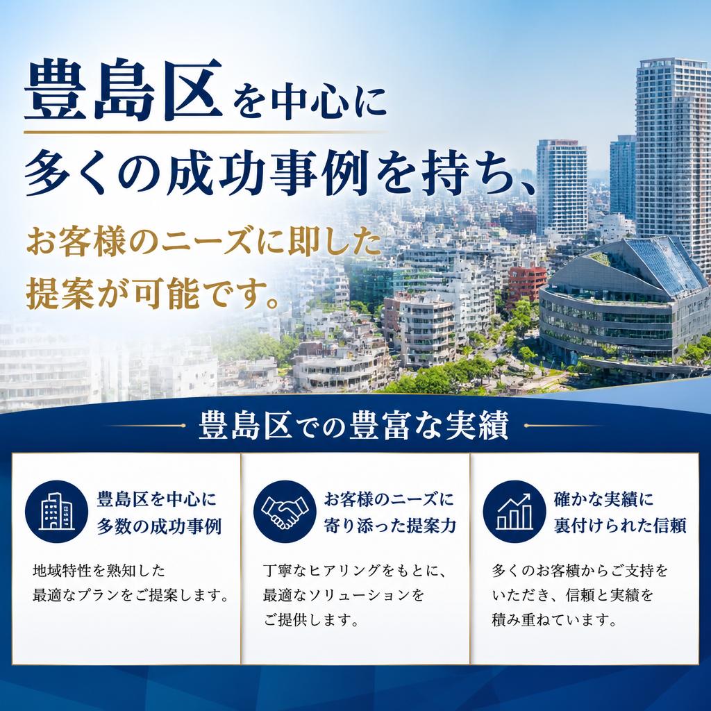 豊島区内の豊富な経験