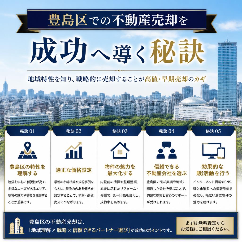 豊島区での不動産売却を成功へ導く秘訣
