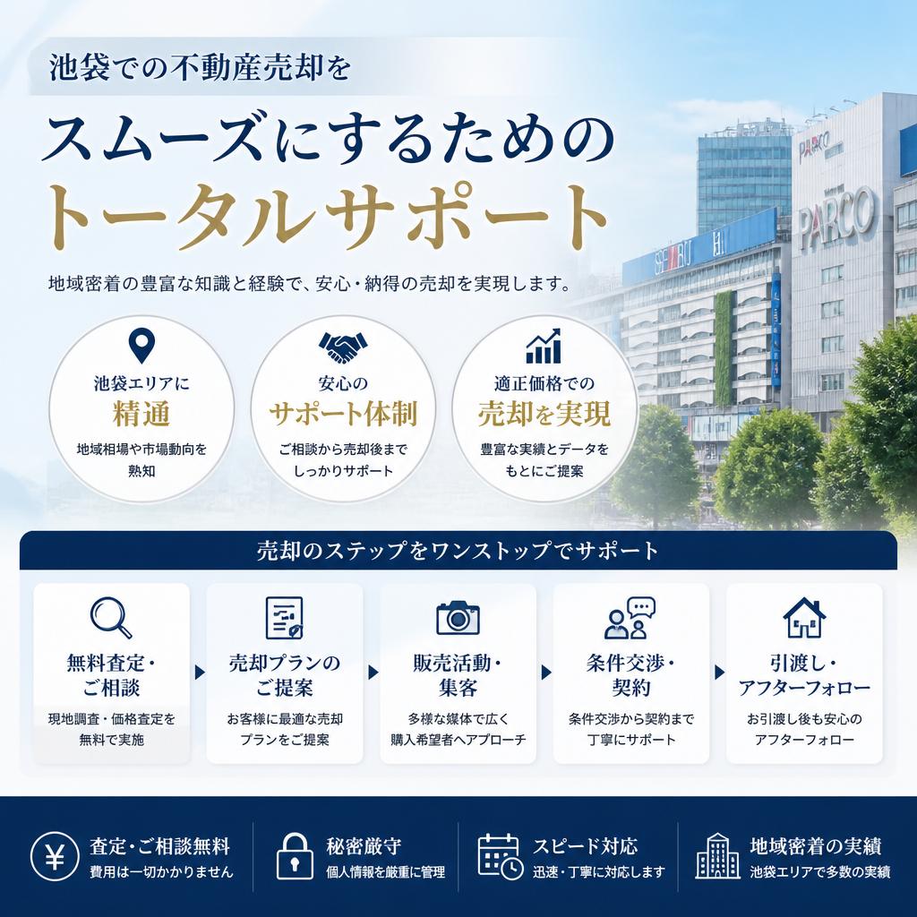 池袋での不動産売却をスムーズにするためのトータルサポート