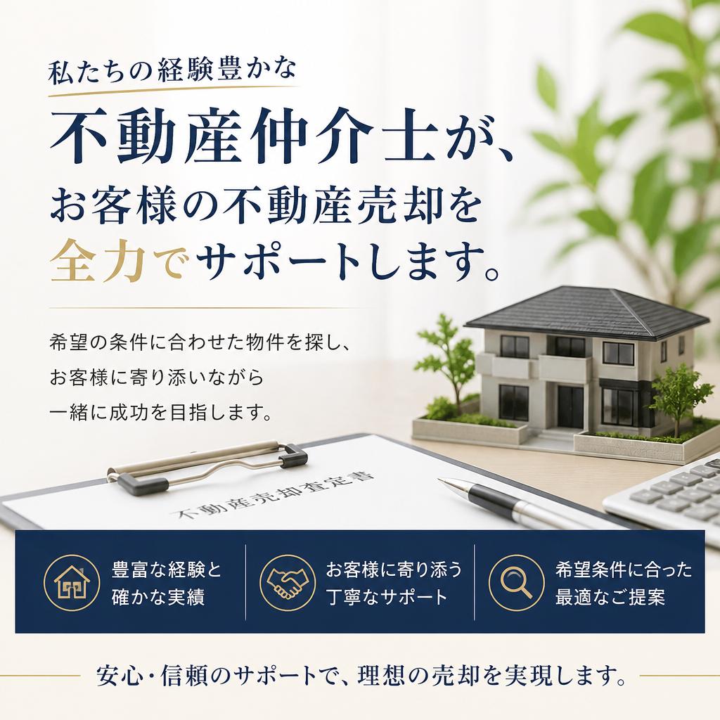 不動産仲介のプロが寄り添います