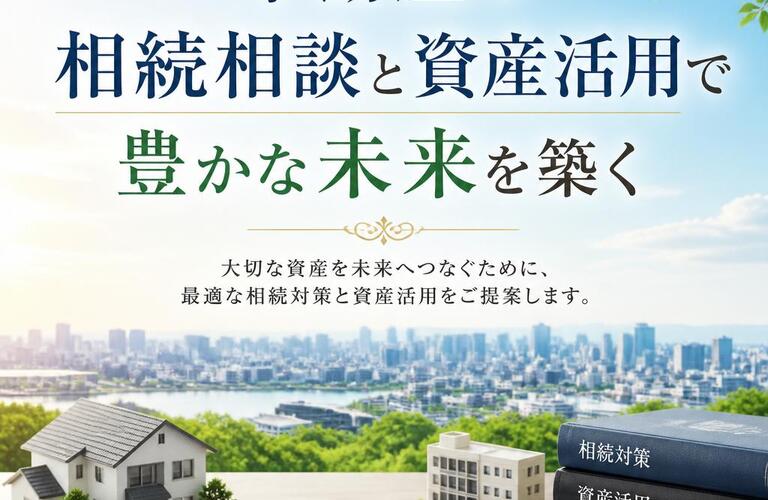 【宅地建物取引士事務所】不動産の相続相談と資産活用で豊かな未来を築く