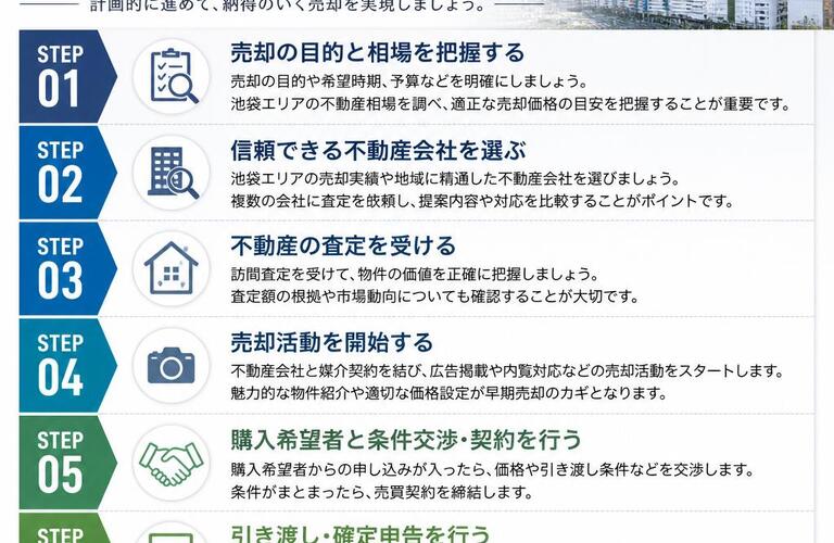 【宅地建物取引士事務所】池袋での不動産売却を成功させるためのステップをご紹介！
