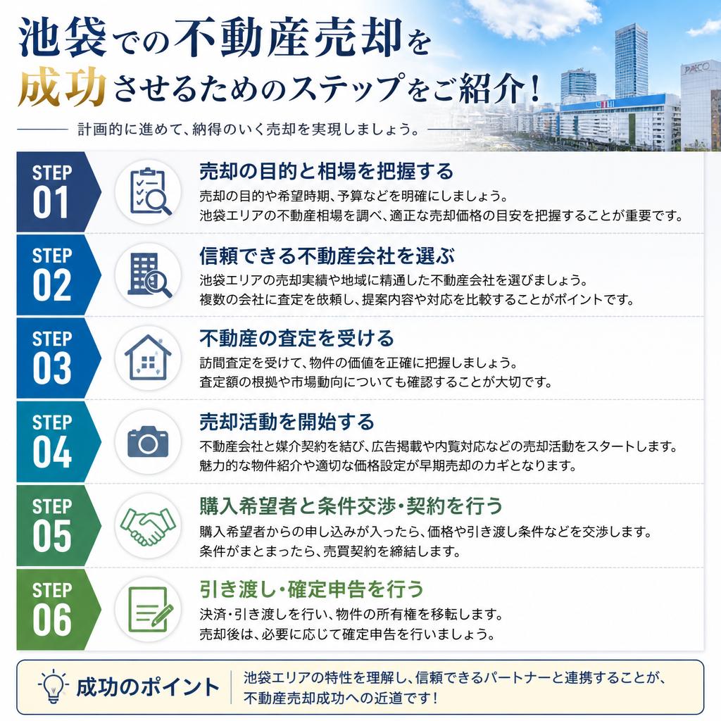 池袋での不動産売却を成功させるためのステップをご紹介！