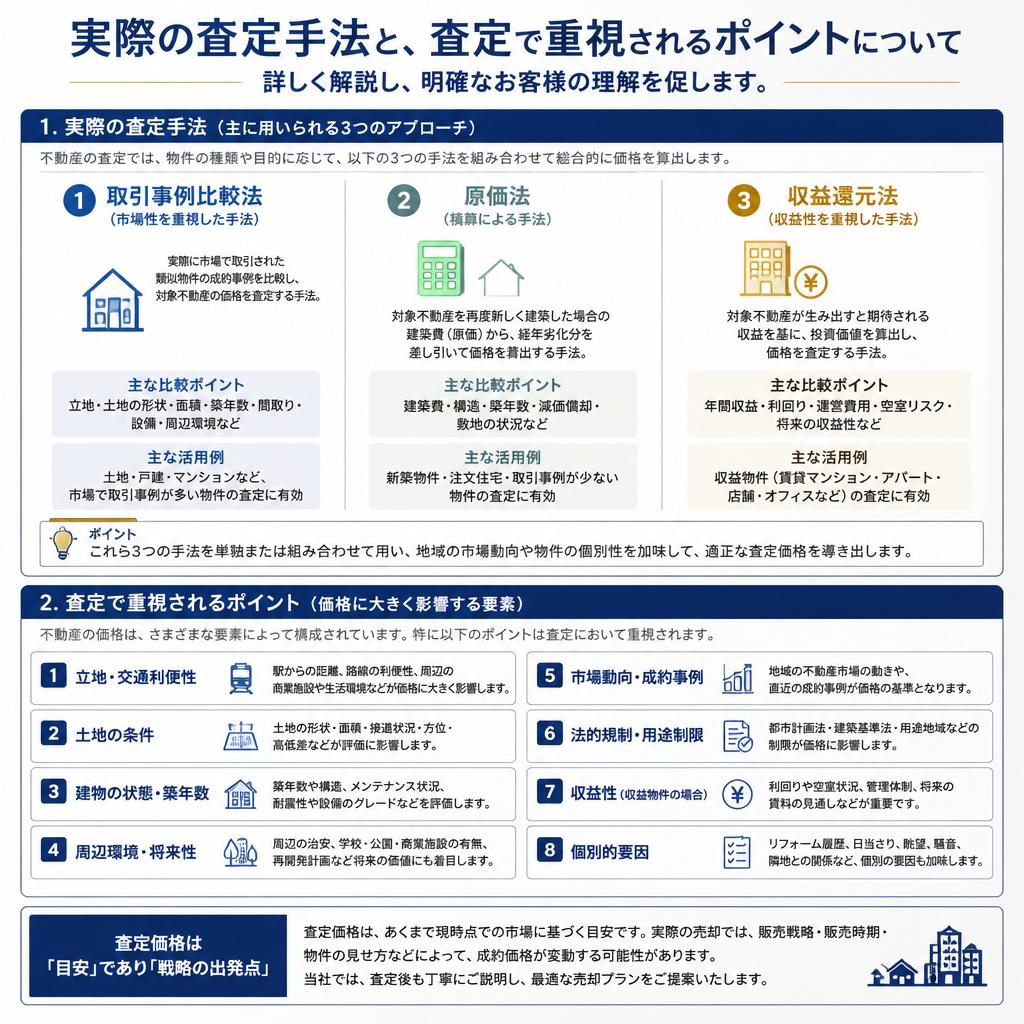売却価格の査定プロセス