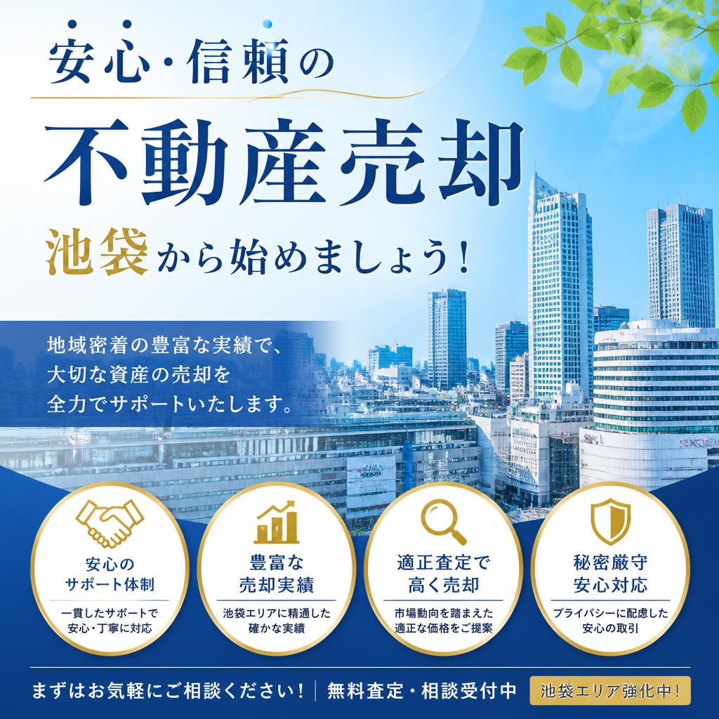 安心・信頼の不動産売却、池袋から始めましょう！