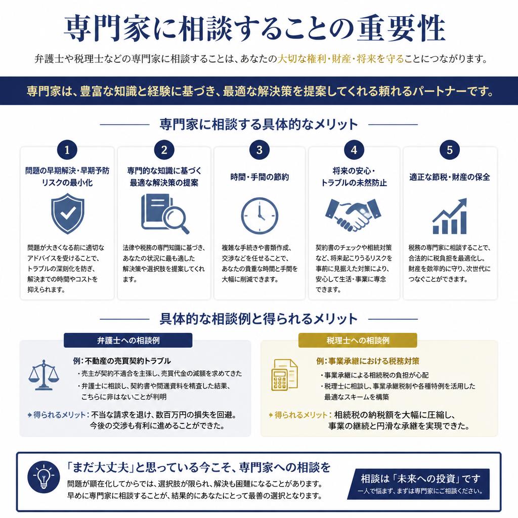 5. 専門家に相談するメリット
