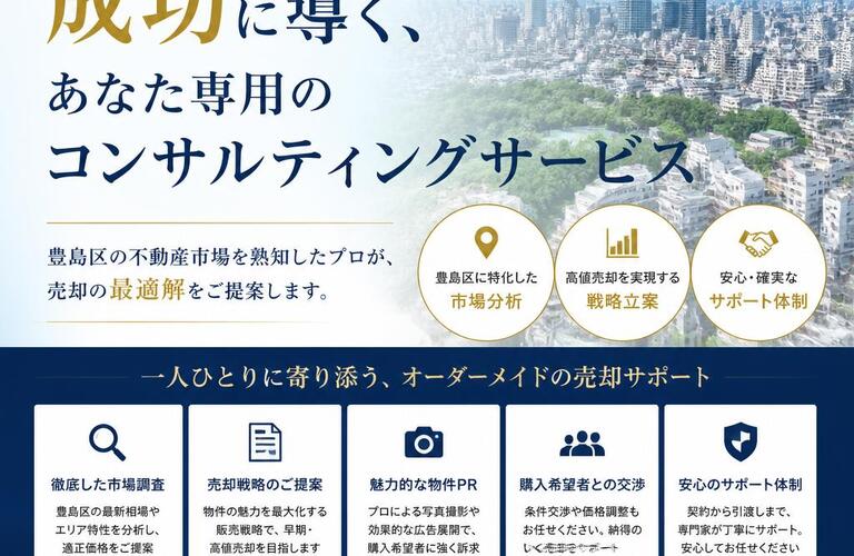 豊島区での不動産売却を成功に導く、あなた専用のコンサルティングサービス