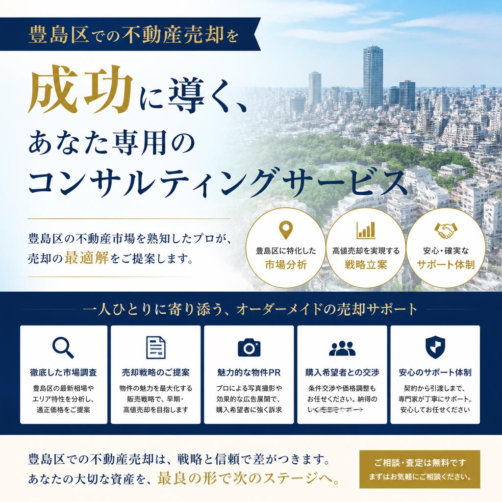 豊島区での不動産売却を成功に導く、あなた専用のコンサルティングサービス