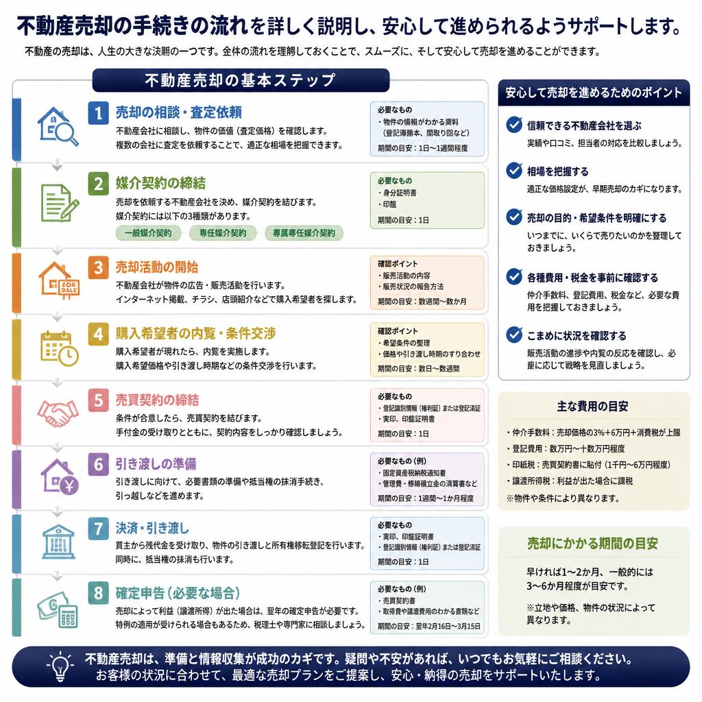売却手続きの流れを理解する