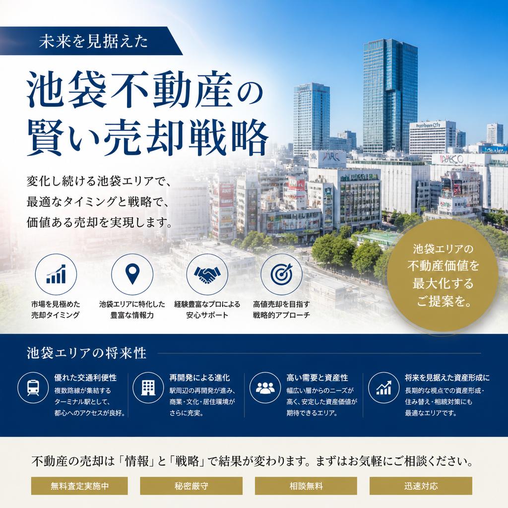未来を見据えた池袋不動産の賢い売却戦略