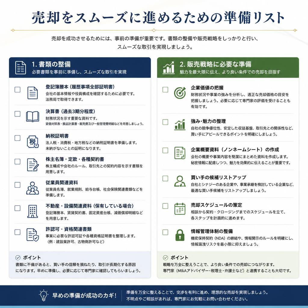 売却に向けた準備