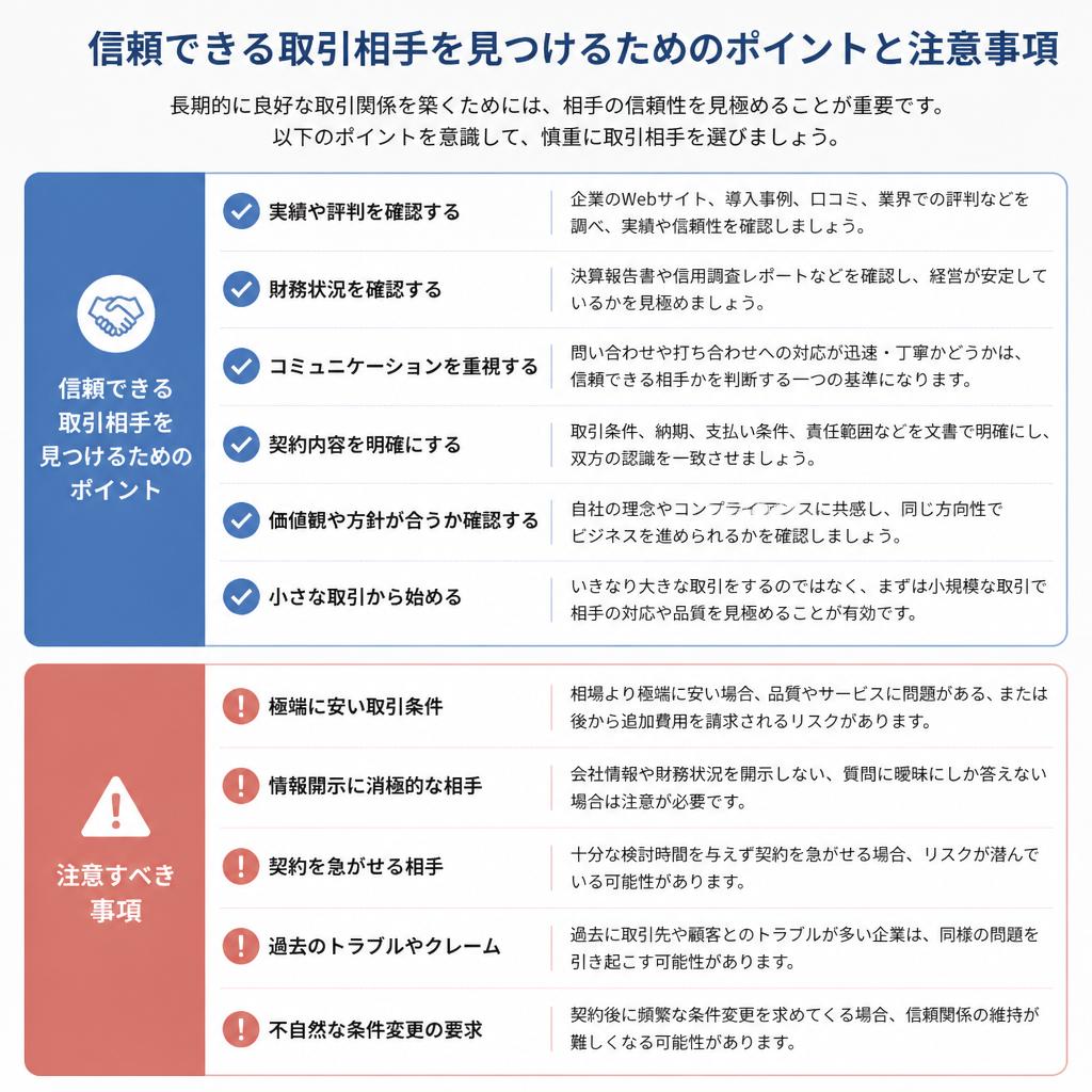 5. 取引相手の選び方
