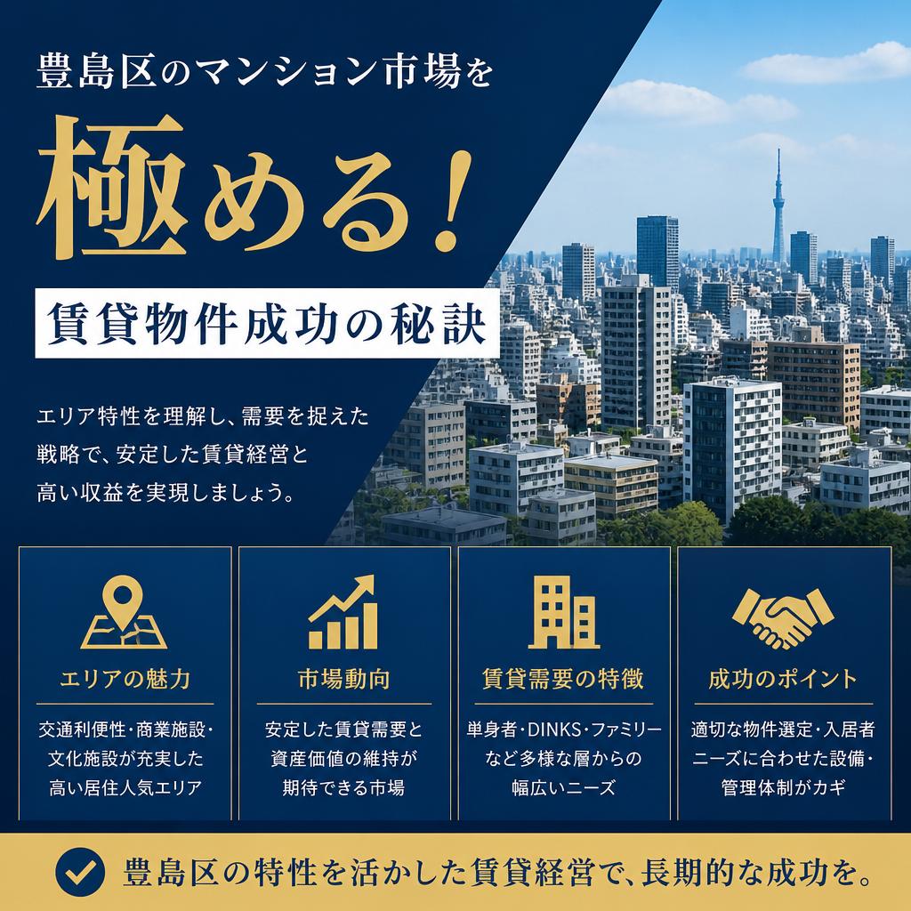 豊島区のマンション市場を極める！賃貸物件成功の秘訣