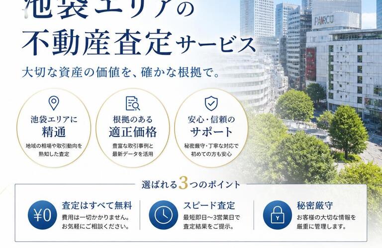 【宅地建物取引士事務所】安心して依頼できる池袋エリアの不動産査定サービス