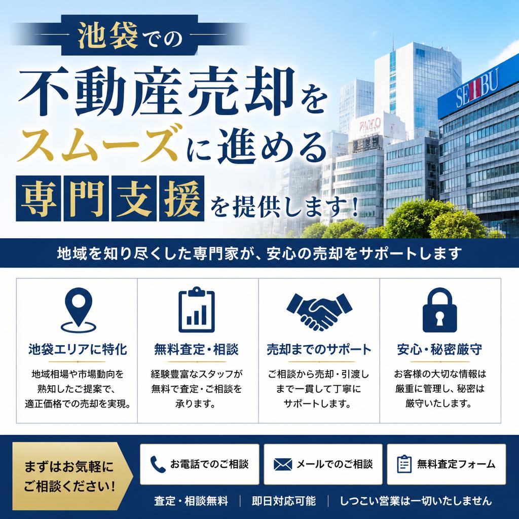 池袋での不動産売却をスムーズに進める専門支援を提供します！