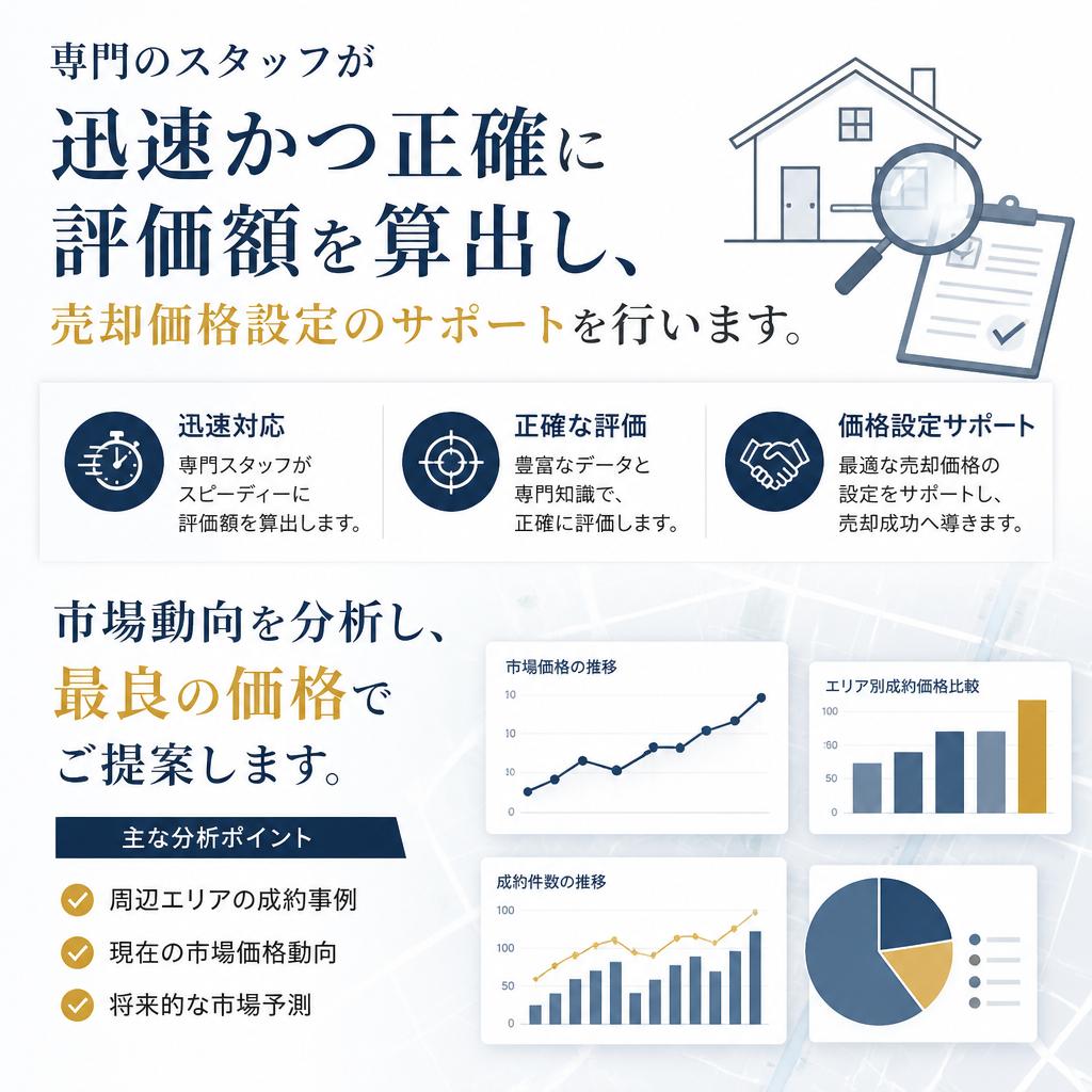 煩わしさを軽減する評価額の算出