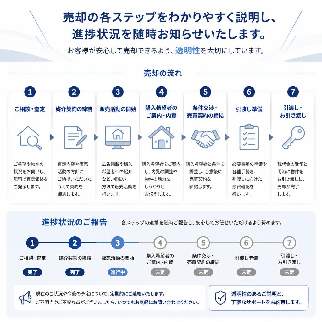 売却プロセスの透明性