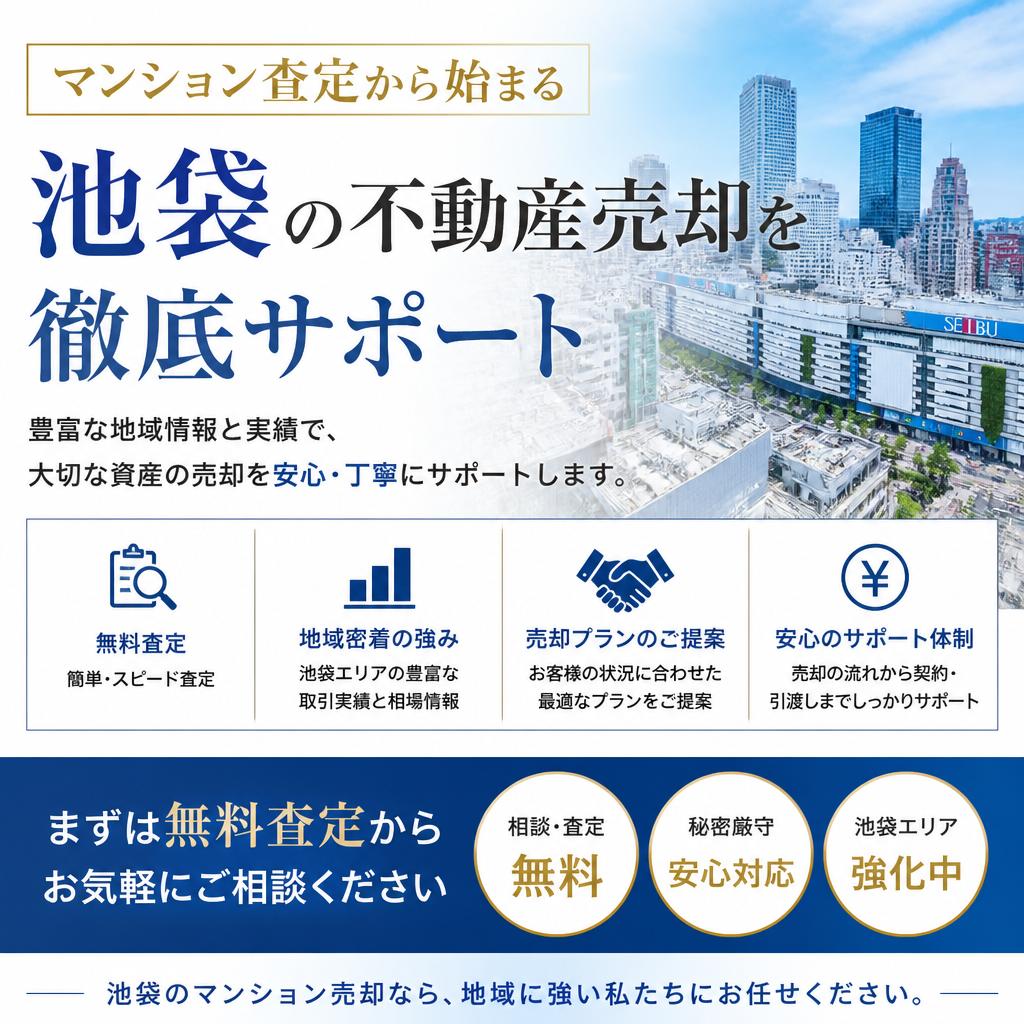マンション査定から始まる池袋の不動産売却を徹底サポート