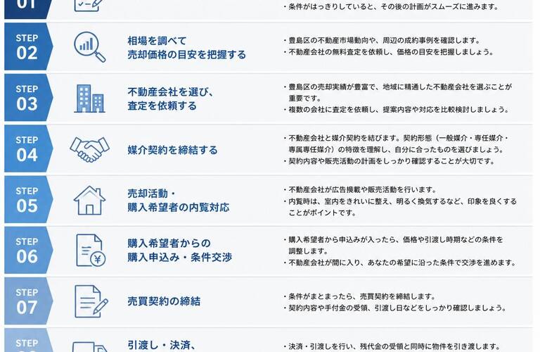 【宅地建物取引士事務所】豊島区のお住まいをスムーズに売却する手順を解説