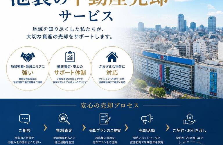 【宅地建物取引士事務所】安心して任せられる池袋の不動産売却サービス