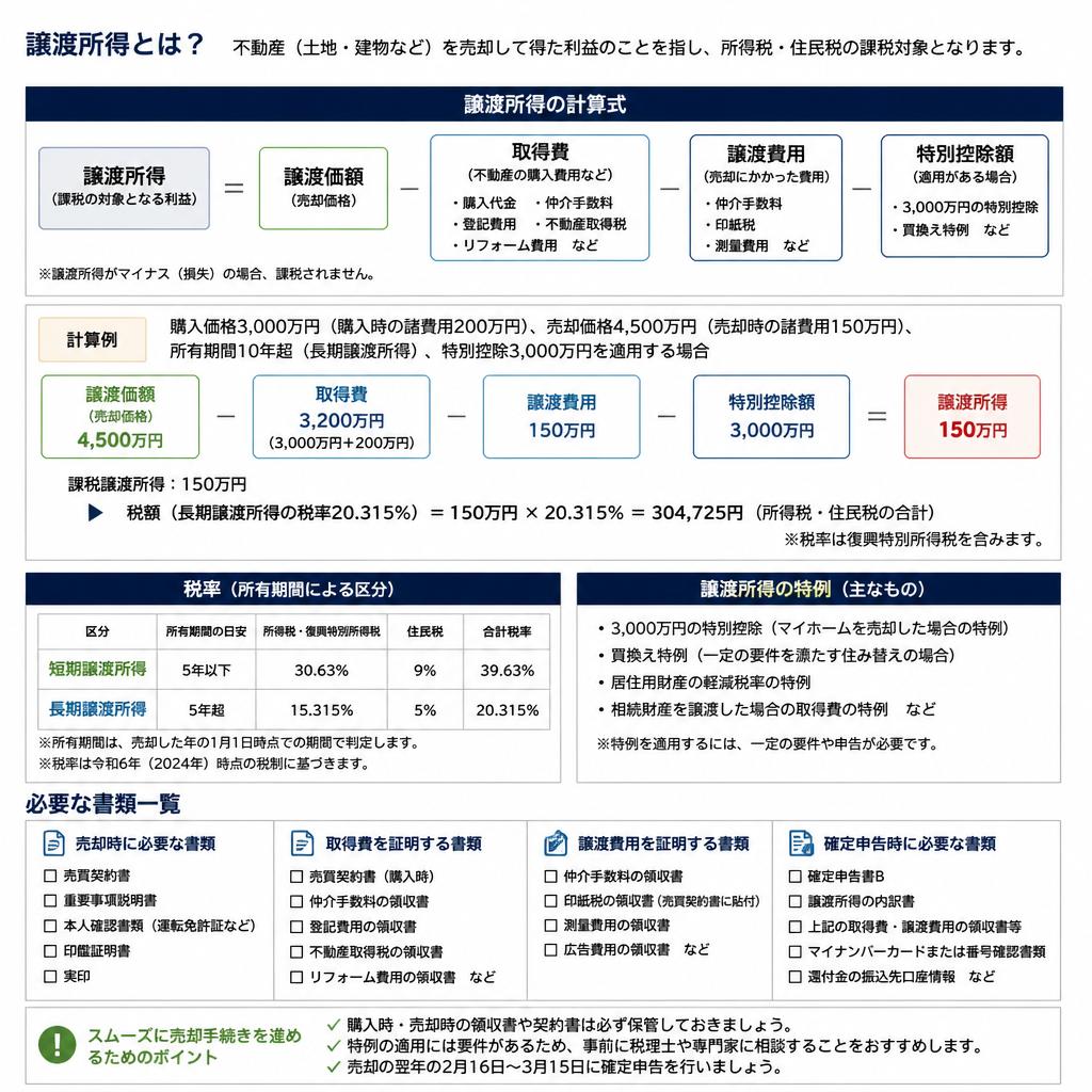 譲渡所得の計算方法