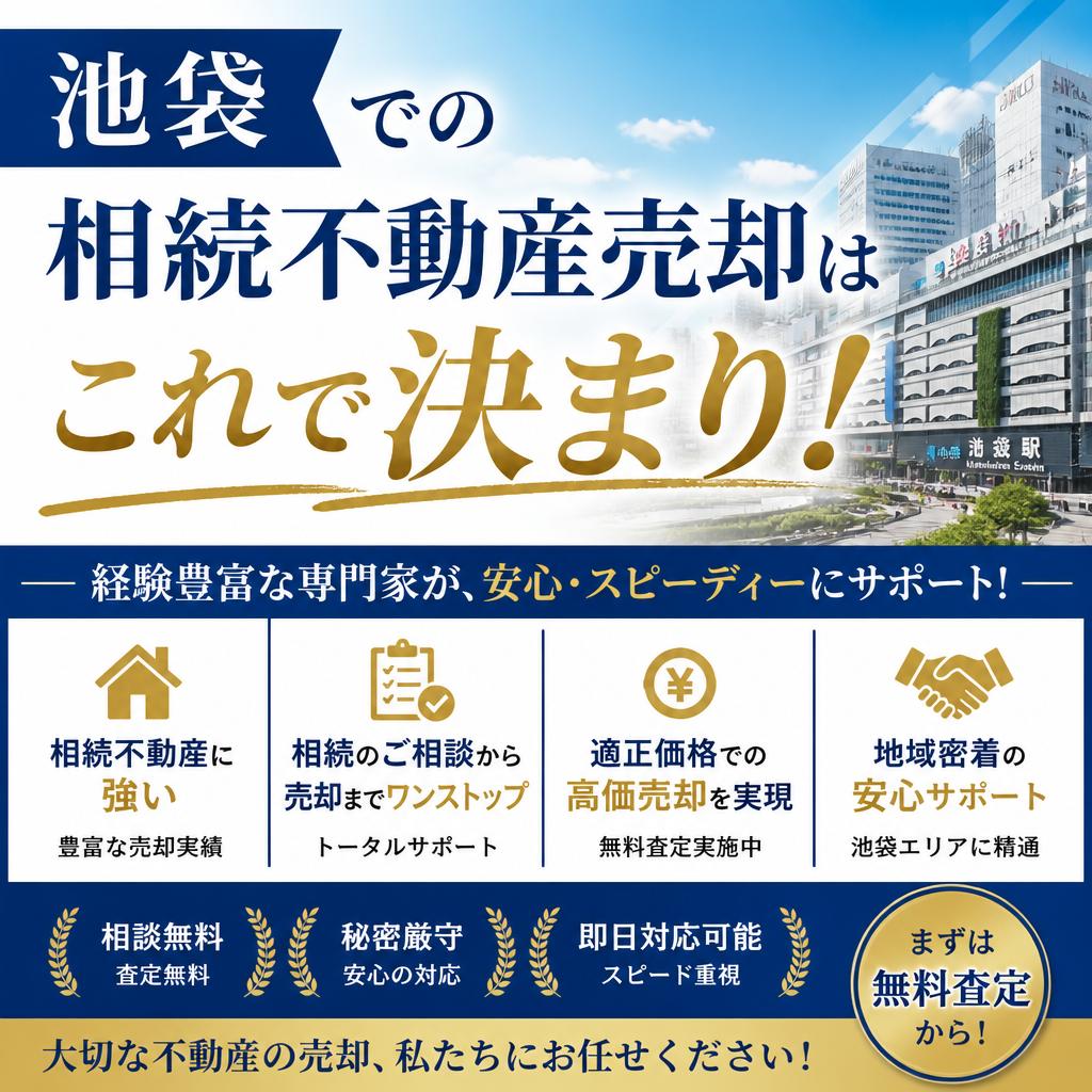 池袋での相続不動産売却はこれで決まり！